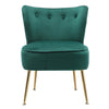 Scallop Back Armchair Cocktail Sofa Accent Seat Living Bedroom Cafe Lounge Sofa