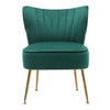 Scallop Back Armchair Cocktail Sofa Accent Seat Living Bedroom Cafe Lounge Sofa