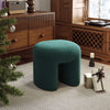 Door-shape Footstool Footrest Upholstery Stool Pouffe Padded Oval Seat Kid Chair