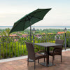 4 Size&5 Color Patio Parasol Sunshade Outdoor Canopy Tilt Crank Garden Umbrella