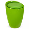 Storage Stool w/ Faux Leather Ottoman Seat Toys Holder ABS Plastic Foam | 51cm