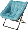 Folding Saucer Foldable Moon Chair Camping Outdoor Soft Padded Seat No Assembly