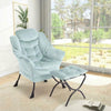 Comfy Lazy Chair with Footstool Relax Lounge Chair Accent Armchair Sofa Chair