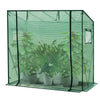 Green House PE Plastic Walk-in Garden Tomato Plant Grow House with Roll Up Door