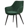 1/2/4/6x Dining Chairs Lounge Kitchen Backrest Living Room Armchair Velvet Metal