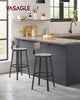 Tall Bar Stools, Bar Chairs with Backrest，1 set for 2 pieces，LBC026B02V1