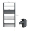 Electric Towel Rail Radiator Heated Bars Bathroom Towel Underwear Warmer Rack