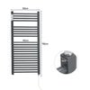 Electric Towel Rail Radiator Heated Bars Bathroom Towel Underwear Warmer Rack