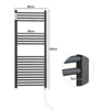 Electric Towel Rail Radiator Heated Bars Bathroom Towel Underwear Warmer Rack