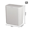 Kitchen Rubbish Bin Waste Recycling Baskets Handy Dustbin Lidded Bathroom Slim