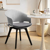 Set of 4 Rotatable Seat Home Office Working Dining Chairs Plastic Kitchen Seat