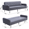 Fabric Sofa Bed Small Couch Settee Loveseat Sofabed Single Sleeper Recliner Beds