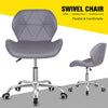 Computer Desk Chair Office Cushioned Chair Chrome Legs Swivel Fabric/PU/Velvet