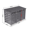 OUTDOOR WHEELIE BIN STORAGE DOUBLE AND TRIPLE SHED WOODEN DUSTBIN RUBBISH SCREEN