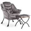 Comfy Lazy Chair with Footstool Relax Lounge Chair Accent Armchair Sofa Chair