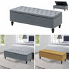 Large Chesterfield Storage Ottoman Bench Box Widnow Seat Stool Bedroom Footstool