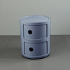 Round Storage Unit Bathroom Cabinet Chest Cupboard Side Table Vintage Postbox UK