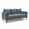 Panana Linen Fabric 2 & 3 Seater Sofa Couch with Wood Legs 3 Colours
