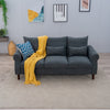 Panana Linen Fabric 2 & 3 Seater Sofa Couch with Wood Legs 3 Colours
