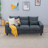 Panana Linen Fabric 2 & 3 Seater Sofa Couch with Wood Legs 3 Colours