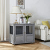 Furniture Style Dog Crate, Puppy Cage End Table, Pet Kennel House with Doors