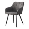 2× Kitchen Dining Chairs Velvet Faux Leather Fabric Padded Home Office Chair set