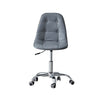 Cushioned Computer Desk Office Chair Chrome Legs Lift Swivel Adjustable Height