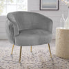 Velvet Scallop Shell Back Tub Chair Armchair Dressing Sofa Stool Bedroom Lounge