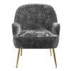 Velvet Scallop Shell Back Tub Chair Armchair Dressing Sofa Stool Bedroom Lounge