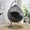 Hanging Egg Chair Rattan Outdoor Indoor Patio Garden Swing Chairs With Cushion