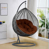 Hanging Egg Chair Rattan Outdoor Indoor Patio Garden Swing Chairs With Cushion