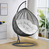 Hanging Egg Chair Rattan Outdoor Indoor Patio Garden Swing Chairs With Cushion