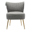 Scallop Back Armchair Cocktail Sofa Accent Seat Living Bedroom Cafe Lounge Sofa