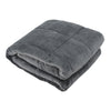 Grey Cotton/Fleece Weighted Blanket Throw Bedding Sensory Premium Adults Kids UK