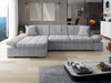 Corner Sofa Bed MALWI CORDUROY with Storage Green Blue Cream Grey Yellow New