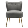 Scallop Back Armchair Cocktail Sofa Accent Seat Living Bedroom Cafe Lounge Sofa