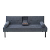Panana Fabric Sofa Bed Sofabed with Drink Holders Recliner Free Bolster Cushions
