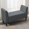 Velvet Fabric Storage Ottoman Bench Toy Bedding Organized Box Window Seat Chair
