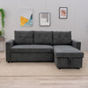 Panana Corner Sofa Bed with Storage PU Leather/Fabric Universal Corner Chaise
