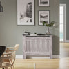 Small Medium Large Radiator Cover Vertical Slatted Grill Wooden Heating Cabinet