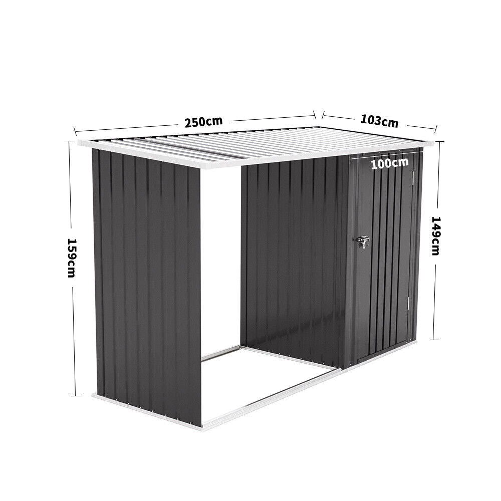 Metal Garden Shed Storage Sheds Outdoor Lockable Bicycle Shed Bike Tool Box Shed