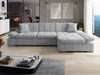 Corner Sofa Bed MALWI CORDUROY with Storage Green Blue Cream Grey Yellow New