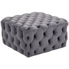 Large Chesterfield Footstool Pouffe Sofa Tea Table Ottoman Coffee Table Velvet