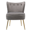 Scallop Back Armchair Cocktail Sofa Accent Seat Living Bedroom Cafe Lounge Sofa