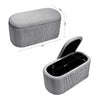 Velvet Storage Bench With Removable Lid Padded Seat Ottoman Foot Stool Footrest
