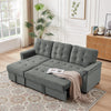 3 Seater Sofa Bed Corner Couch Sectional Settee Sleep Reversible Storage Chaise