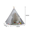 140cm Children Indian Tent Canvas Kids Play House Teepee Wigwam Indoor & Outdoor