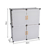 Plastic Shoe Storage Rack Cube DIY Cabinet Stackable Shoes Organizer Stand Shelf