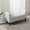 Large Chesterfield Storage Ottoman Bench Box Widnow Seat Stool Bedroom Footstool