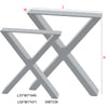X-Steel Table Leg Heavy Duty Metal Dining Coffee Bench Office Desk Steel Trestle
